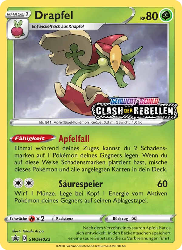 Carte Pokémon Pomdrapi #SWSH022 — Promos Épée et Bouclier
