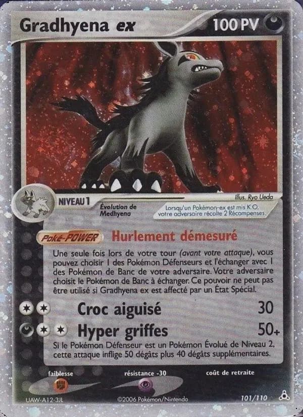Carte Pokémon Gradhyena ex #101 — Fantômes Holon