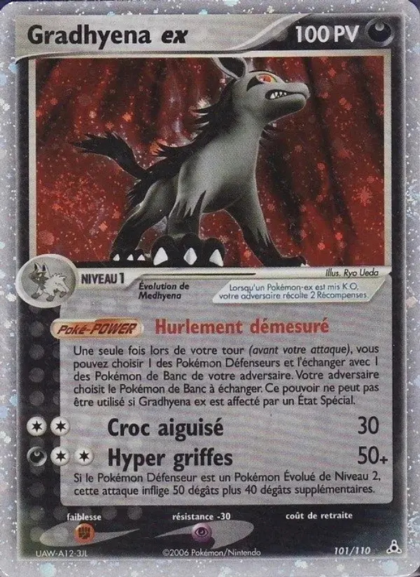 Carte Pokémon Gradhyena ex #101 — Fantômes Holon