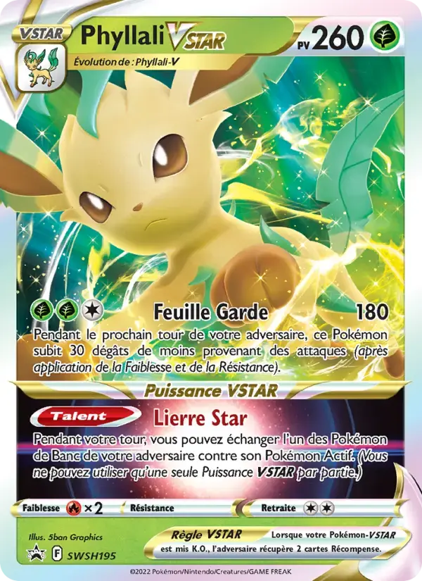 Carte Pokémon Phyllali VSTAR #SWSH195 — Promos Épée et Bouclier