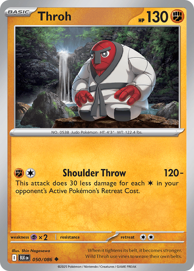 Carte Pokémon Judokrak #050 — Foudre Noire