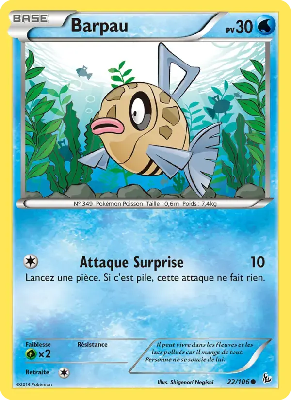 Carte Pokémon Barpau #22 — Étincelles