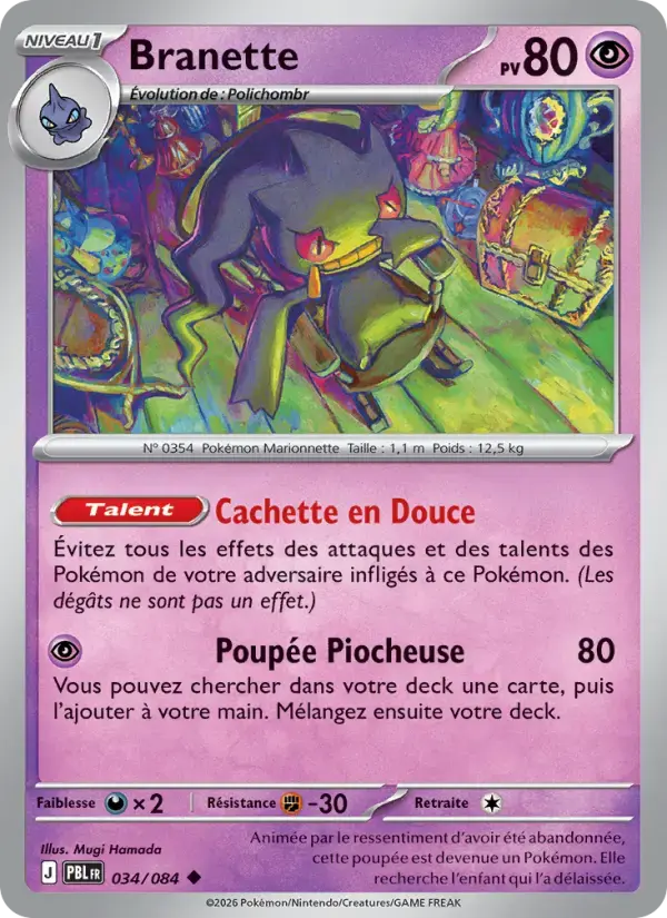 Carte Pokémon Branette #034 — Nuit Noire