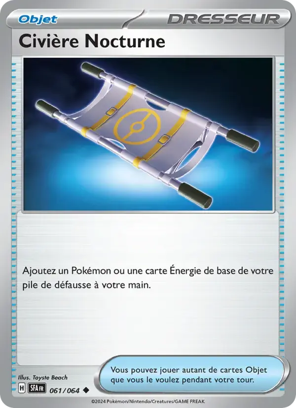 Carte Pokémon Civière Nocturne #061 — Fable Nébuleuse