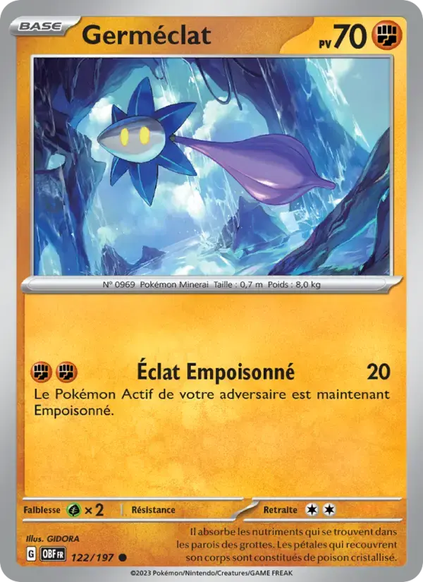 Carte Pokémon Germéclat #122 — Flammes Obsidiennes
