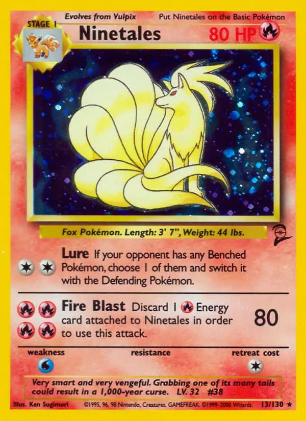 Ninetales #13 — Base Set 2