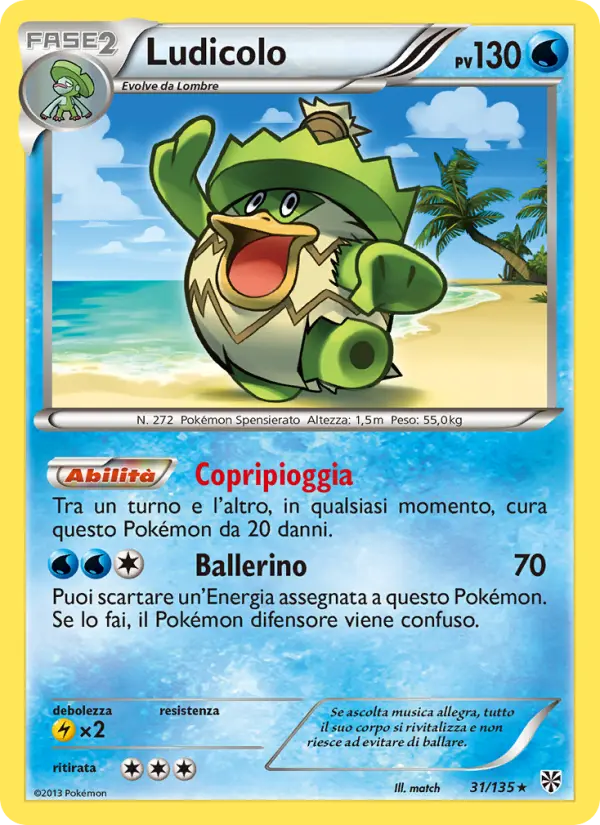 Carte Pokémon Ludicolo #31 — Tempête Plasma