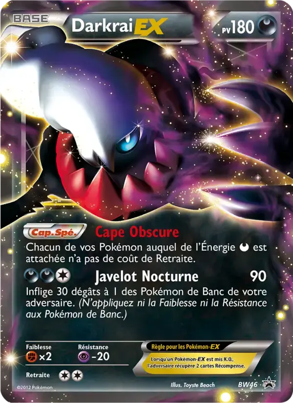 Carte Pokémon Darkrai ex #BW46 — Promos Noir et Blanc
