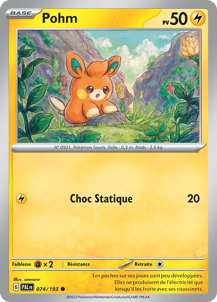Carte Pokémon Pohm #074 Cosmos — Évolutions à Paldea