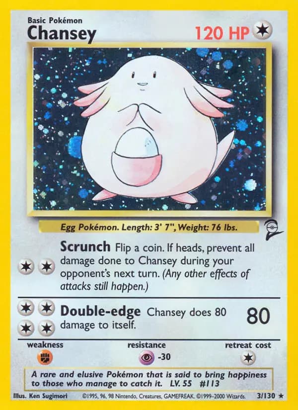 Chansey #3 — Base Set 2
