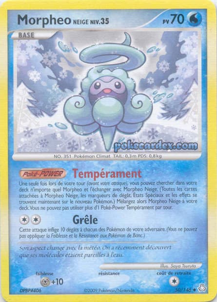 Carte Pokémon Morpheo Neige #50 — Éveil des Légendes