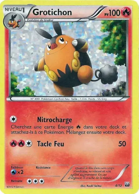 Carte Pokémon Grotichon #4 — 2012 Promo McDonald's