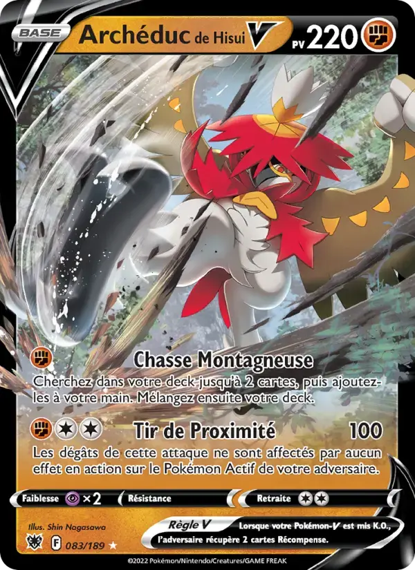 Carte Pokémon Archéduc de Hisui V #083 — Astres Radieux