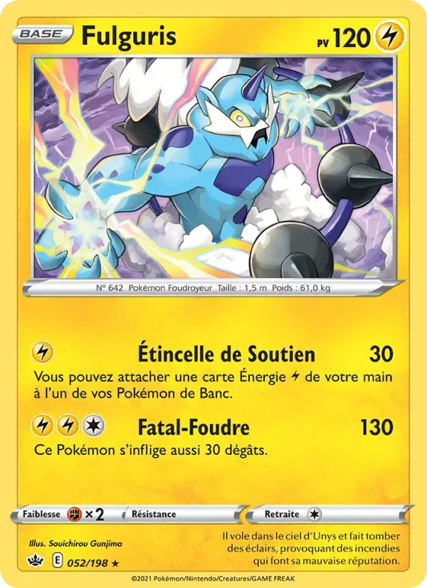 Carte Pokémon Fulguris #52 — Règne de Glace