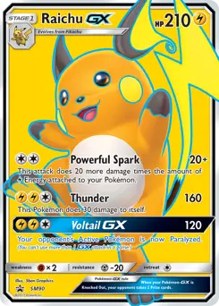 Raichu GX #SM90 — Sun & Moon Promos