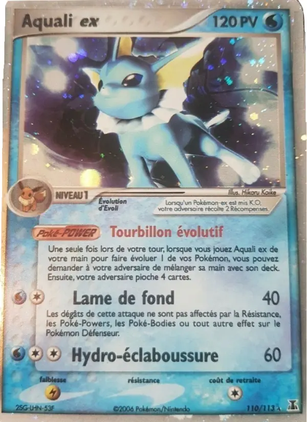 Carte Pokémon Aquali ex #110 — Espèces Delta