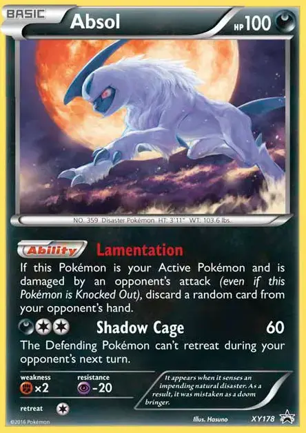 Carte Pokémon Absol #XY178 — Promos X&Y