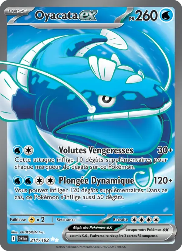 Carte Pokémon Oyacata-ex #211 — Rivalités Destinées
