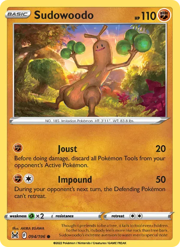 Sudowoodo #094 — Lost Origin
