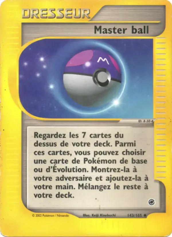 Carte Pokémon Master ball #143 — Expédition