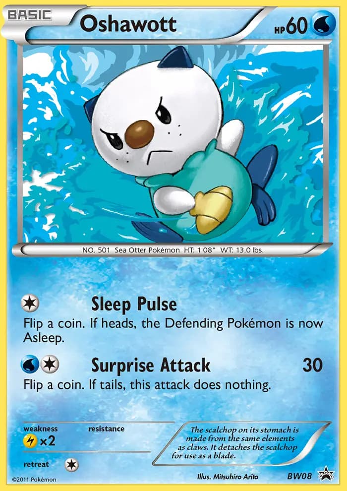 Oshawott #BW08 — Black & White Promos