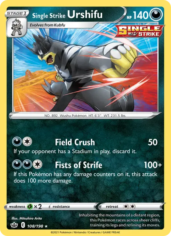 Single Strike Urshifu #108 — Chilling Reign