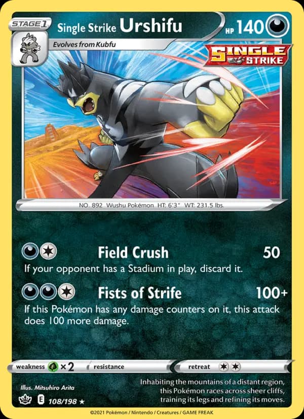 Single Strike Urshifu #108 — Chilling Reign