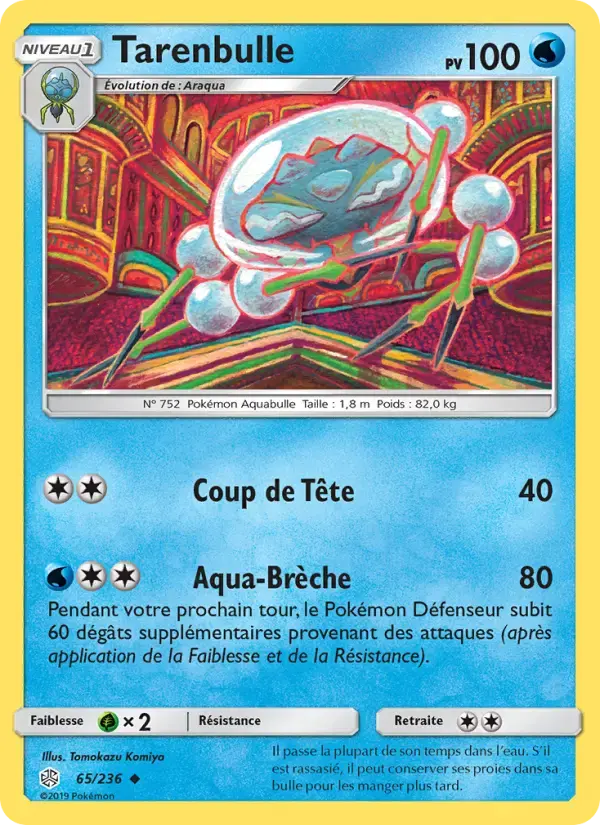 Carte Pokémon Tarenbulle #65 — Éclipse Cosmique