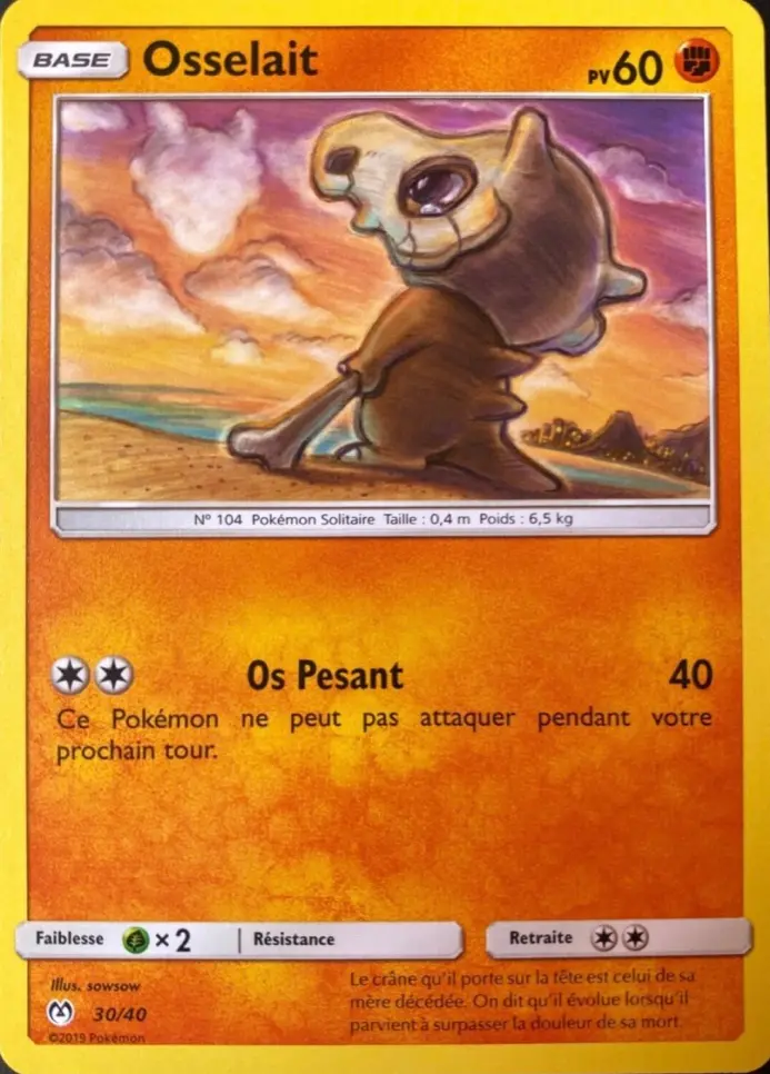 Carte Pokémon Osselait #30 — 2019 Promo McDonald's