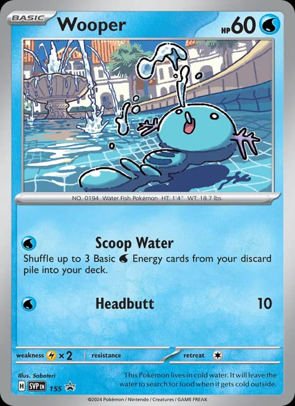 Wooper #155 — Scarlet & Violet Promos