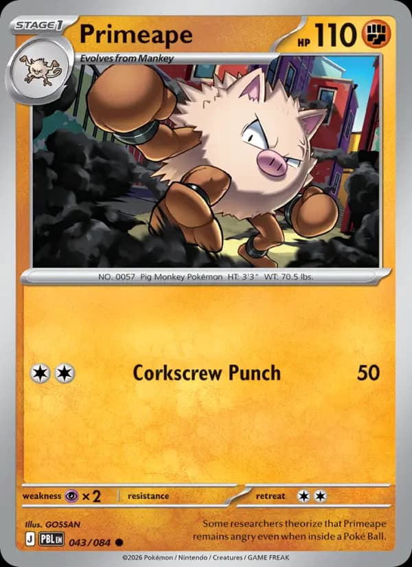 Primeape #043 — Pitch Black