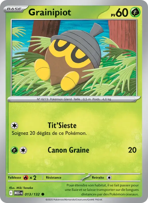 Carte Pokémon Grainipiot #013 — Méga-Évolution