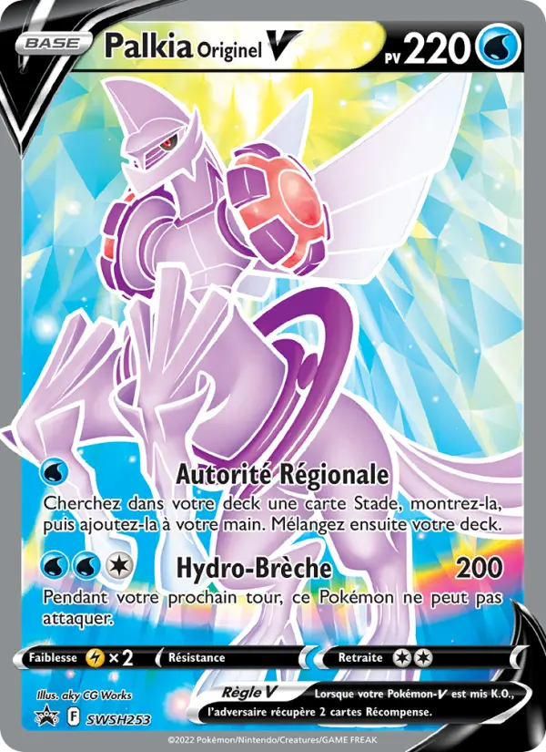 Carte Pokémon Palkia Originel V #SWSH253 — Promos Épée et Bouclier