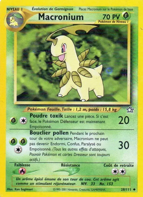 Carte Pokémon Macronium #28 — Neo Genesis