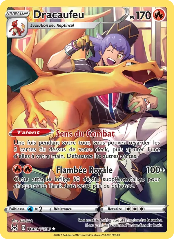 Carte Pokémon Dracaufeu #TG03 — Origine Perdue