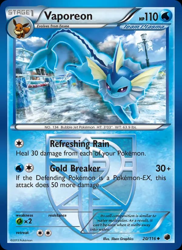 Vaporeon #20 — Plasma Freeze