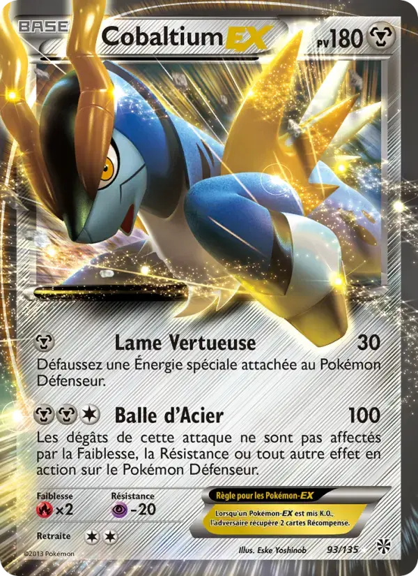 Carte Pokémon Cobaltium-EX #93 — Tempête Plasma
