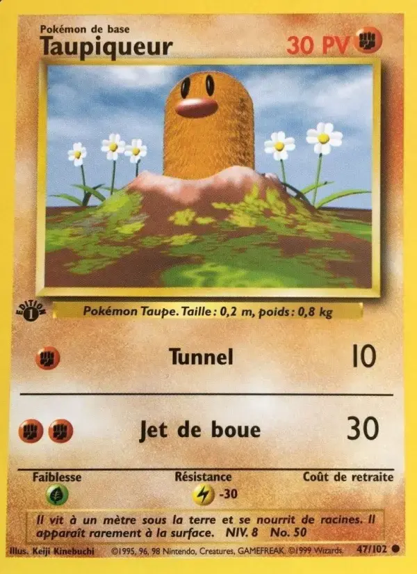Carte Pokémon Taupiqueur #47 — Set de Base