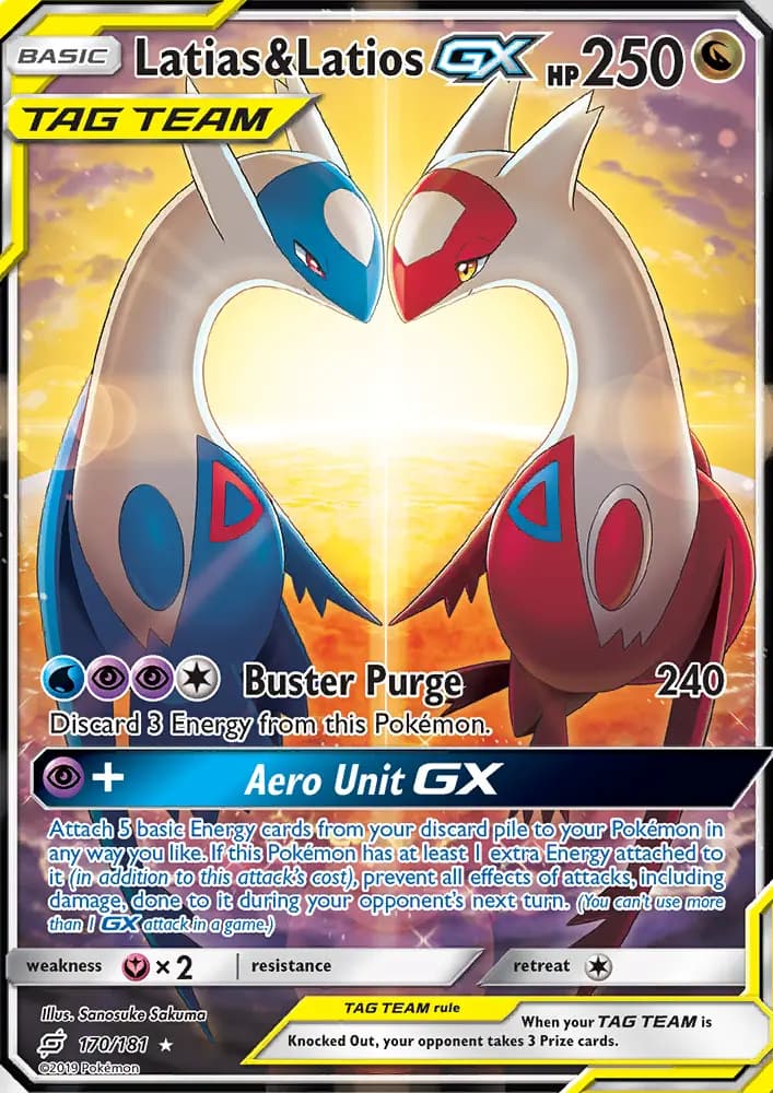 Latias & Latios GX #170 — Team Up