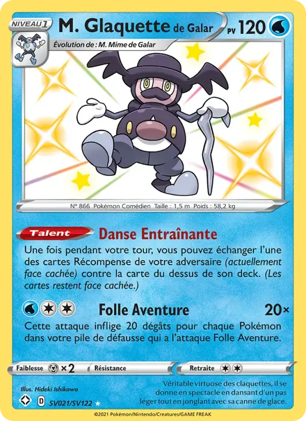 Carte Pokémon M. Glaquette de Galar #SV021 — Destinées Radieuses