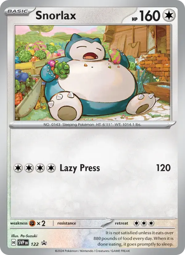 Snorlax #122 — Scarlet & Violet Promos