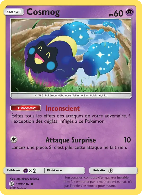Carte Pokémon Cosmog #100 — Éclipse Cosmique