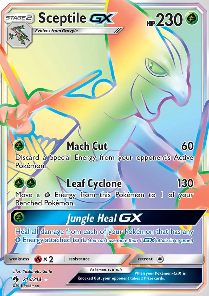 Sceptile GX #216 — Lost Thunder