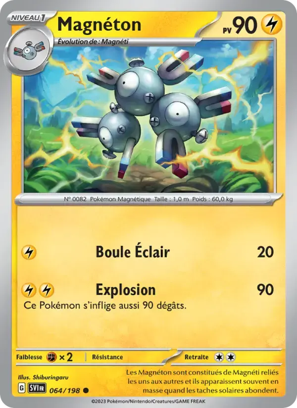 Carte Pokémon Magnéton #064 — Écarlate et Violet
