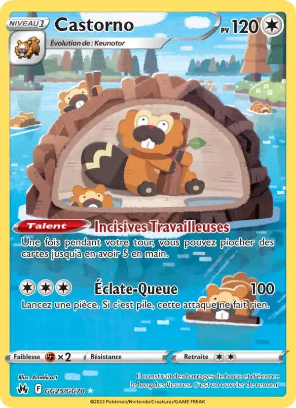 Carte Pokémon Castorno #GG25 — Zénith Suprême