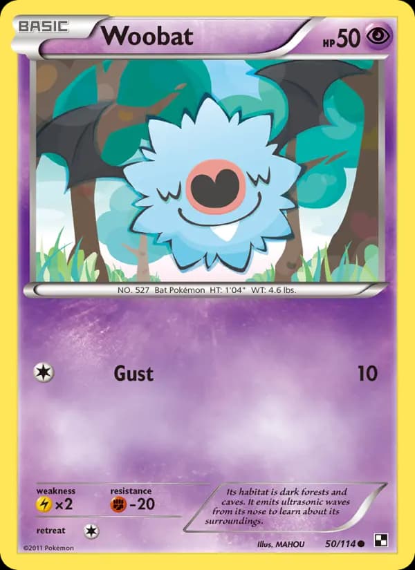 Woobat #50 — Black & White