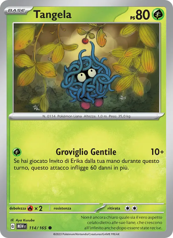 Carte Pokémon Saquedeneu #114 — Pokémon 151