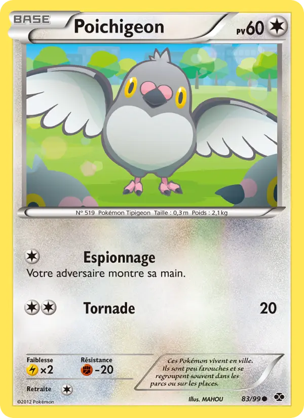 Carte Pokémon Poichigeon #83 — Destinées Futures