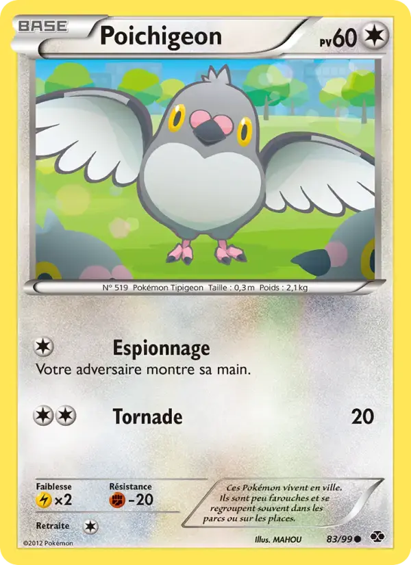 Carte Pokémon Poichigeon #83 — Destinées Futures