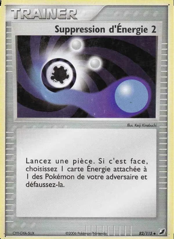 Carte Pokémon Suppression d'Énergie 2 #82 — Forces Cachées